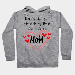 Mom, Mother, Mama, Best Mom. Daughter, Kids, Shirt,  Funny, Tees Women Hoodie